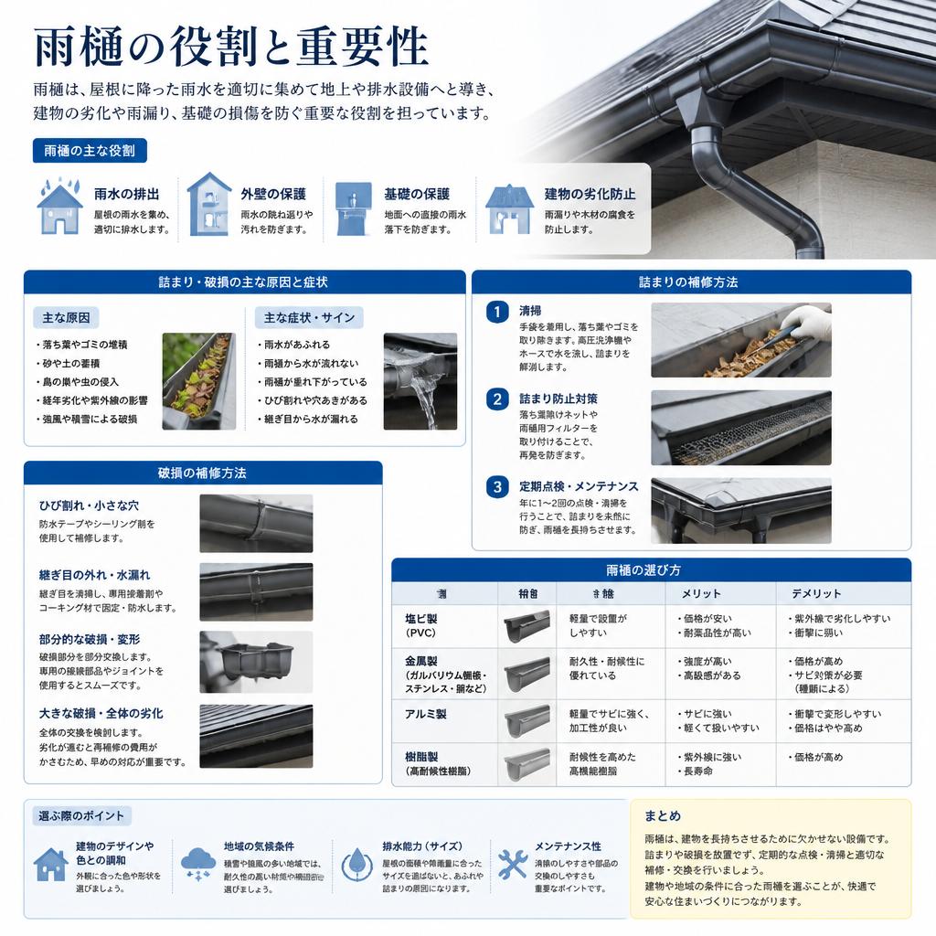 4. 雨樋の役割と補修方法