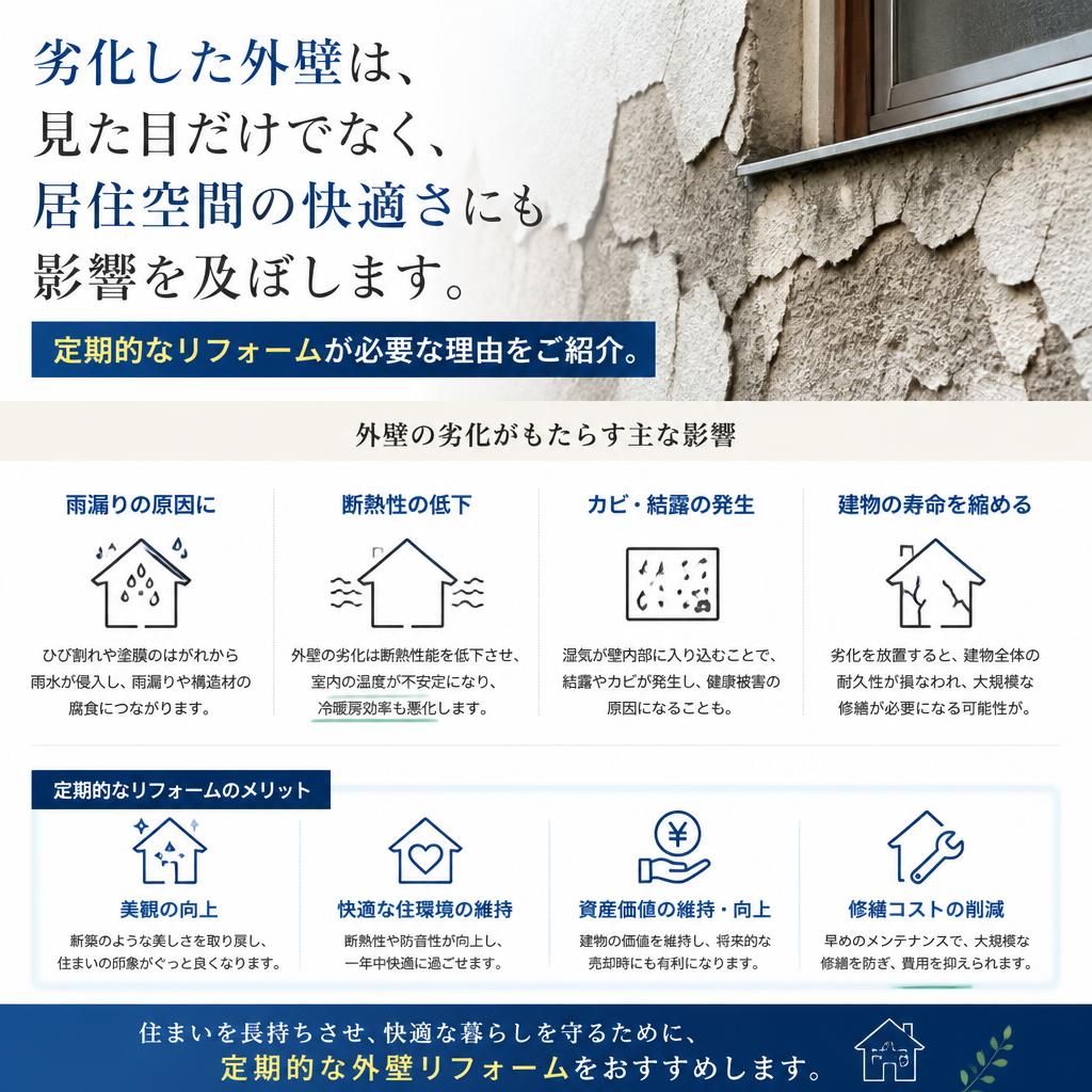 外壁リフォームの重要性