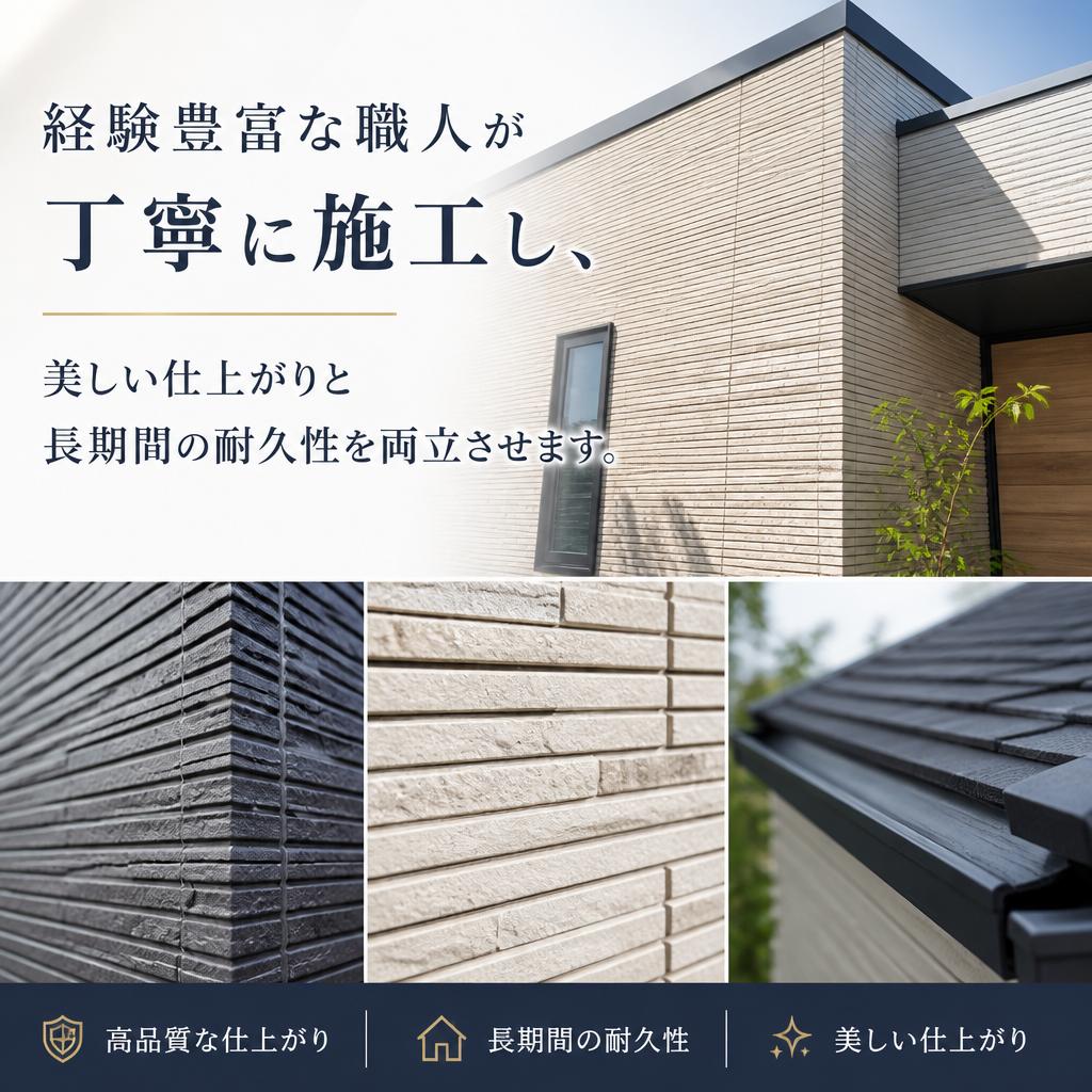 丁寧な施工で安心を提供