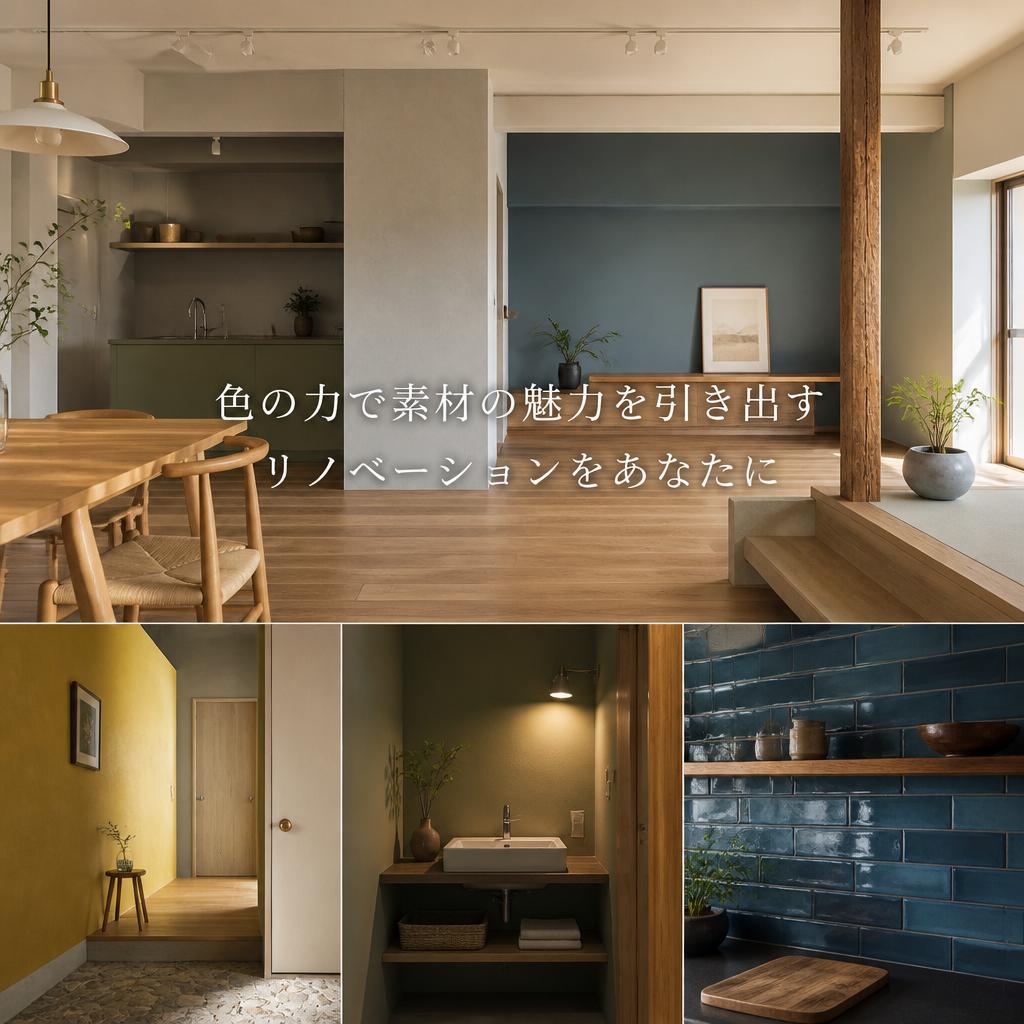 色の力で素材の魅力を引き出すリノベーションをあなたに