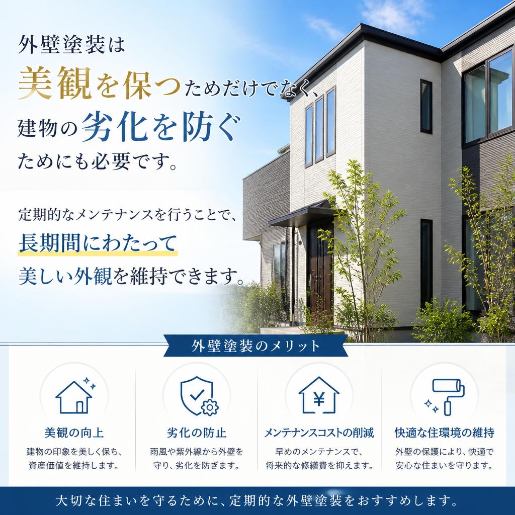 美観の持続とメンテナンスの重要性