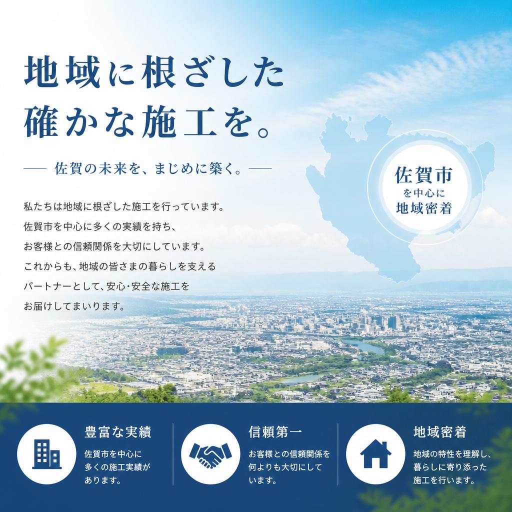 地域密着型の信頼と安心