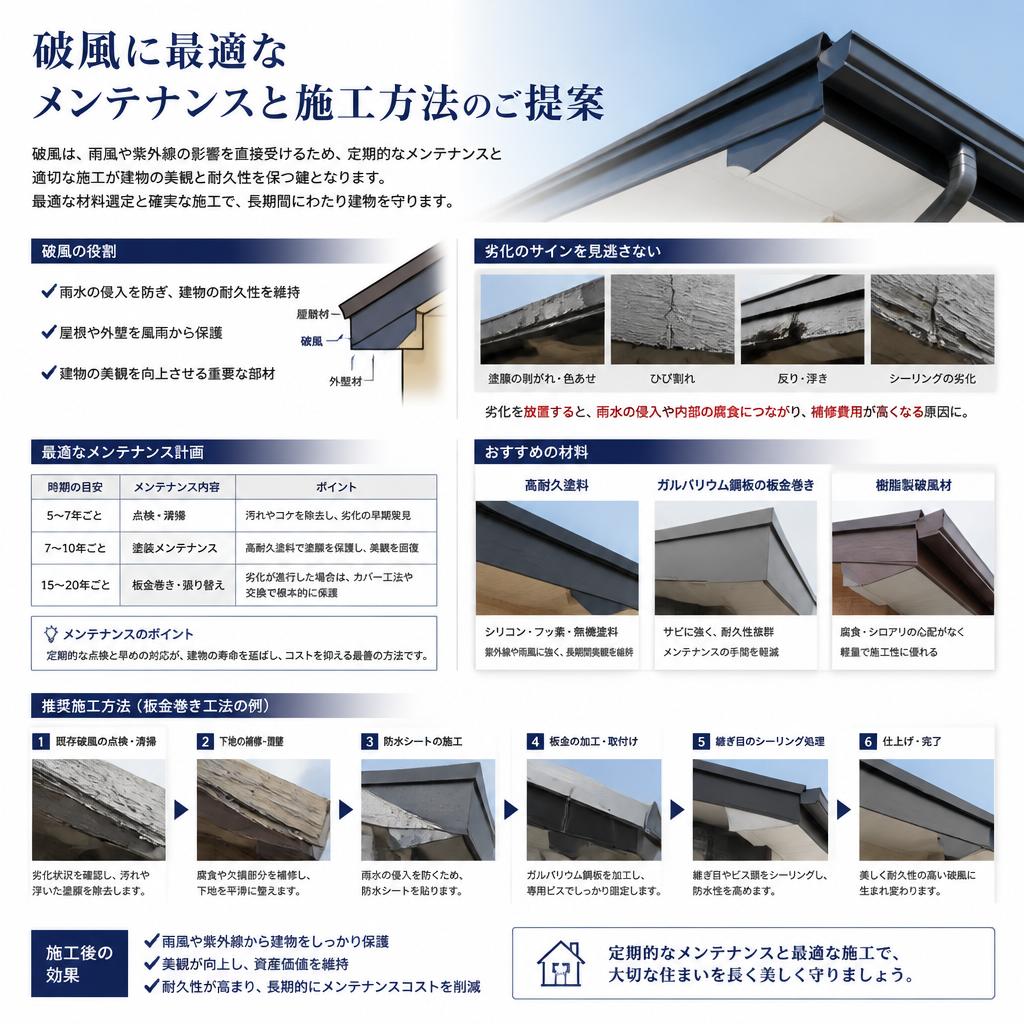 破風に最適なメンテナンスと施工方法をご提案