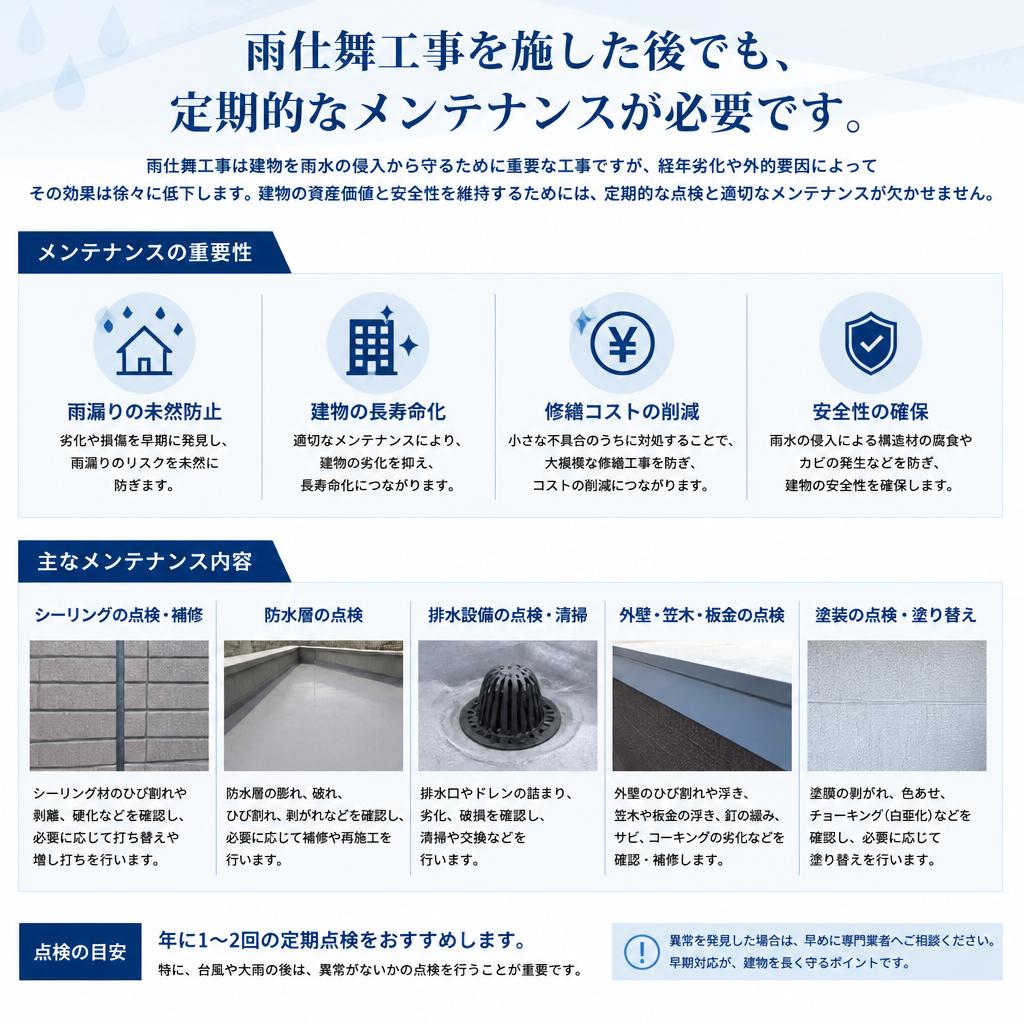 定期メンテナンスの必要性