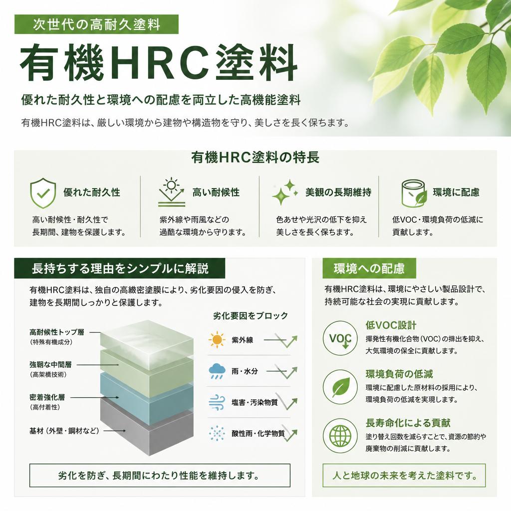 2. 有機HRC塗料の特長