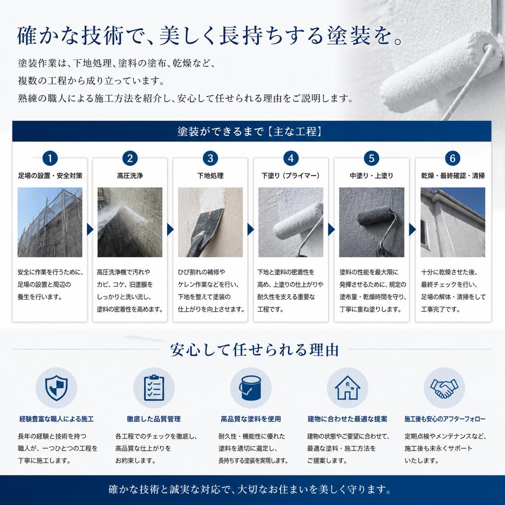施工方法：プロが教える塗装の流れ
