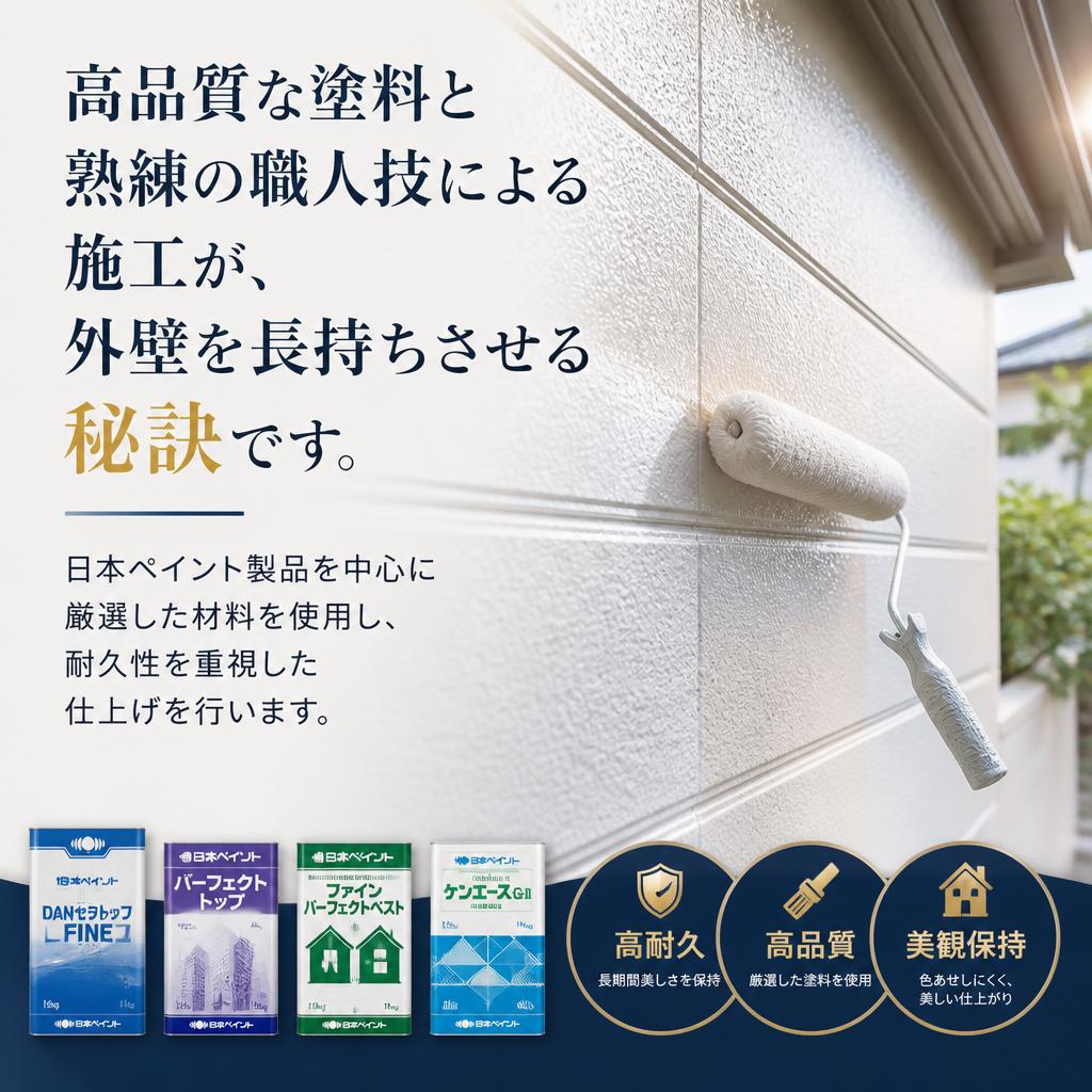 長持ちする仕上がりの理由