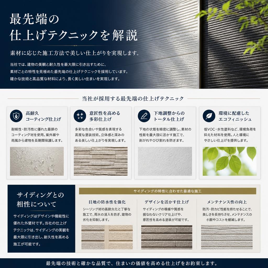 最新の仕上げテクニック