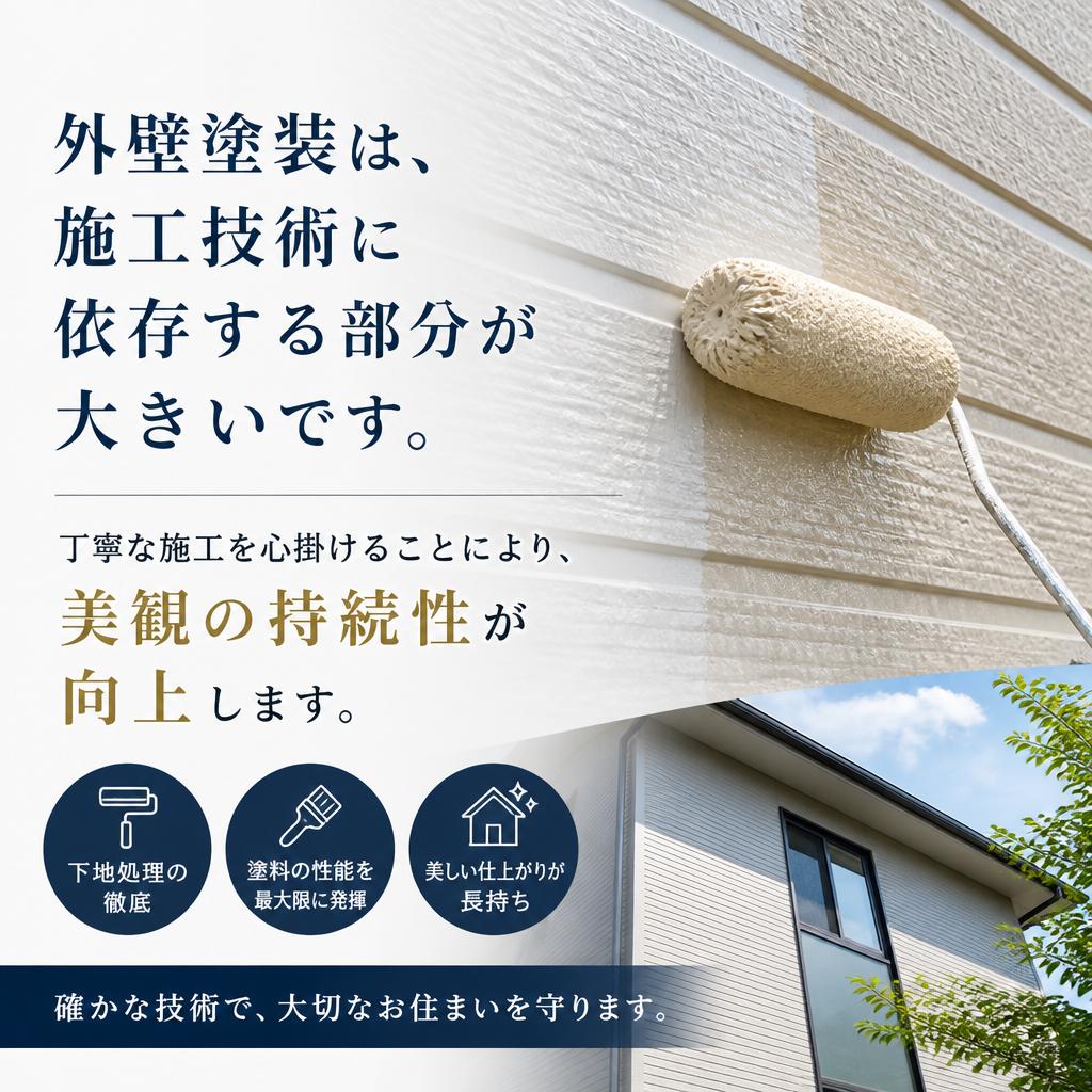 丁寧な施工がもたらす安心感